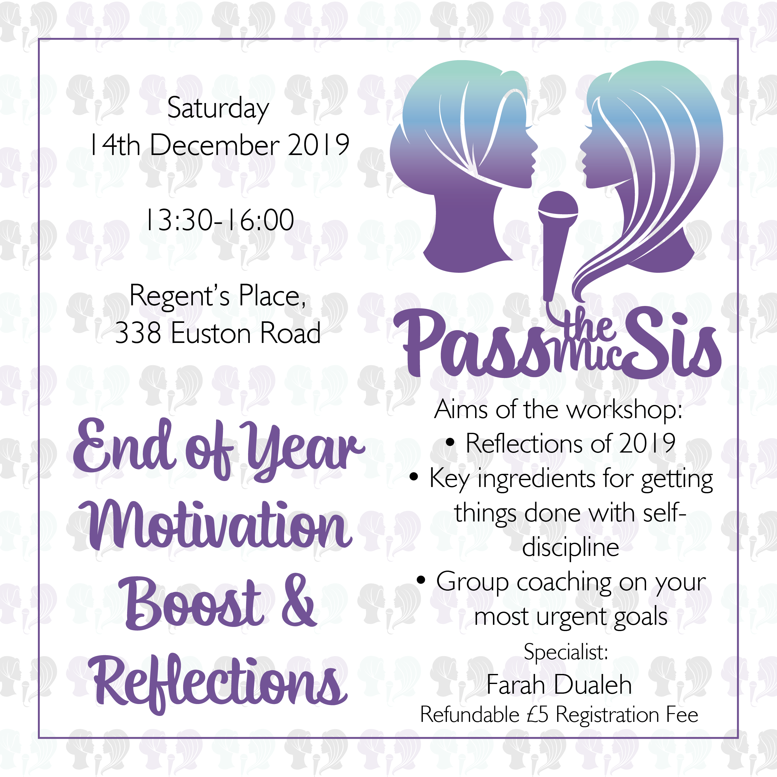 PtMSis Motivation Boost and End of Year Reflections December 2019 Invitation
